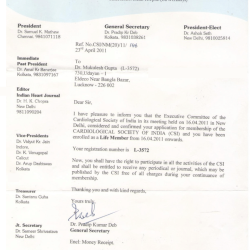 Dr. Mukulesh Cardiological Society of India