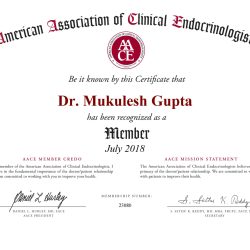 Dr. Mukulesh aace 2018 cert