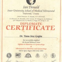 Dr. Tanusree Diplomate Certificate